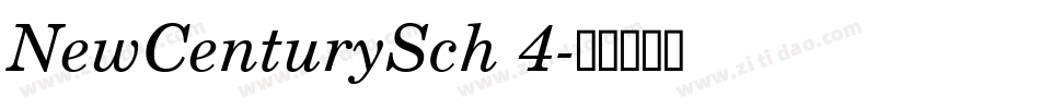NewCenturySch 4字体转换